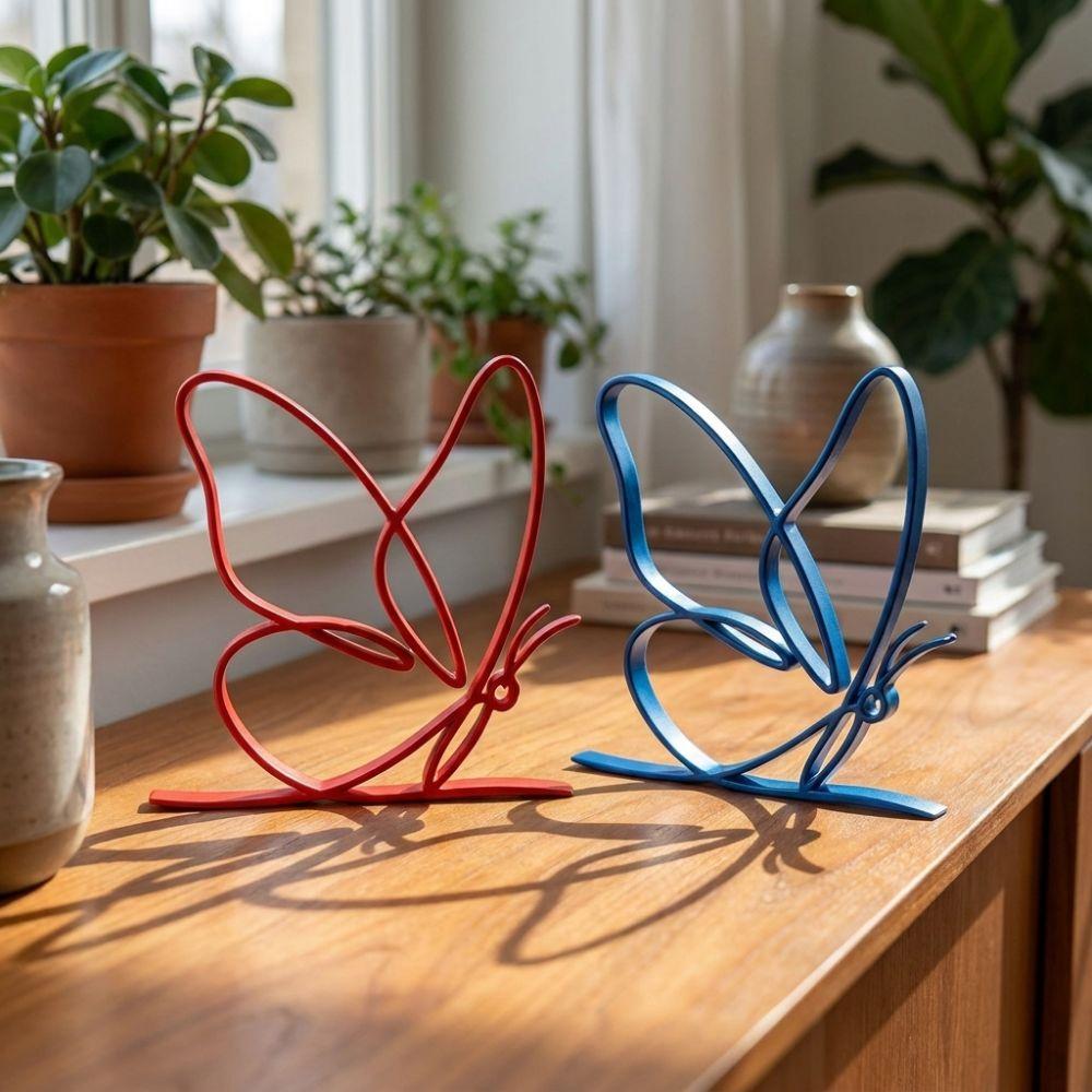 Modern Butterfly Abstract Ornament 3D Printed Butterfly Vibe Table Craft Entryway Accent