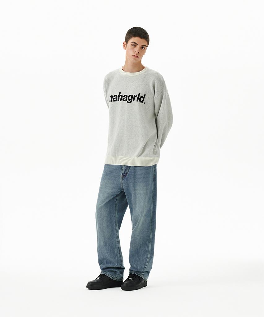 MAHAGRID Basic Logo Knit Sweater Ivory(Mg2Efmk620A)