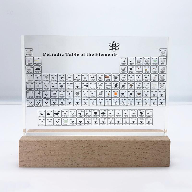 Large 3D Acrylic Periodic Table Crystal Ornament