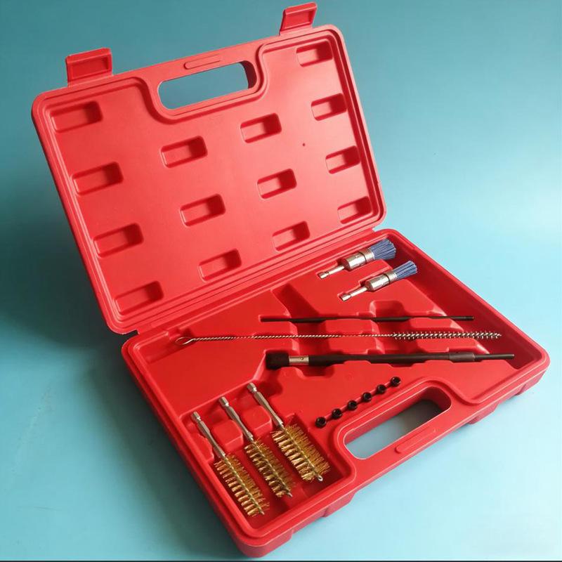 Držiak vstrekovača nafty Potrubie motora Kefa na čistenie vstrekovačov paliva Súprava na čistenie vstrekovačov paliva Nástroj na čistenie sedla vstrekovača nafty odolný voči hrdzi