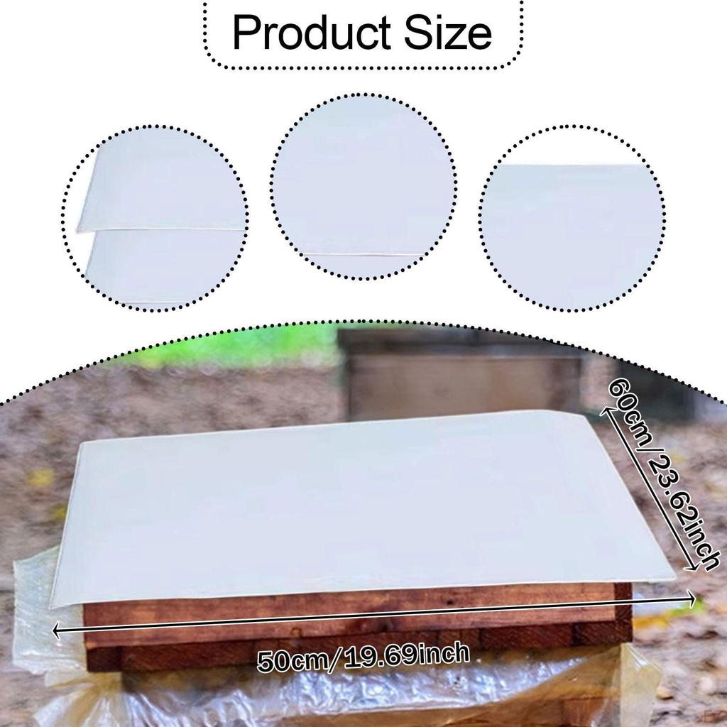 5 Pack Bee Rain Protection 50x60 Cm for Beekeeping
