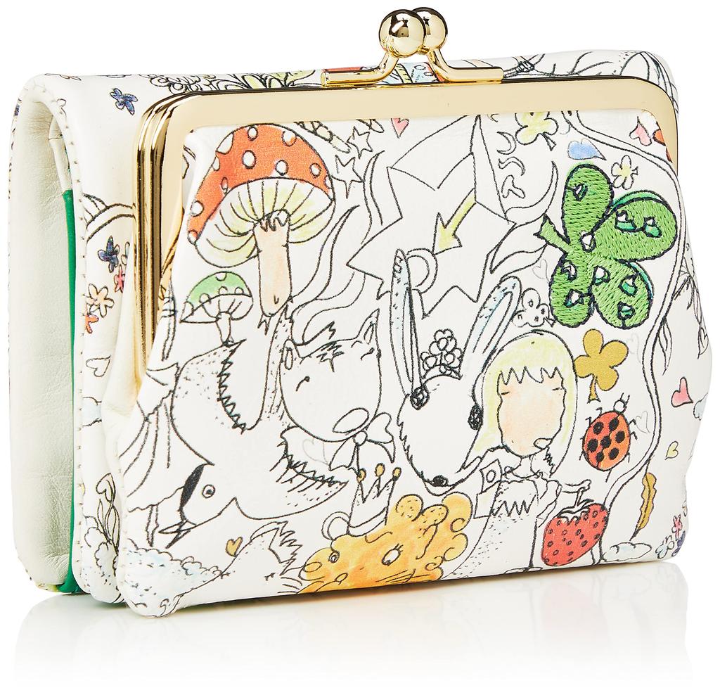 Bifold Wallet Billfold Clasp Natural Love White [Tsumori Chisato] Women's