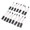 15 Pcs 2 AAA Battery Holder 2xAAA Battery Box with Thick Wire for Various Projects