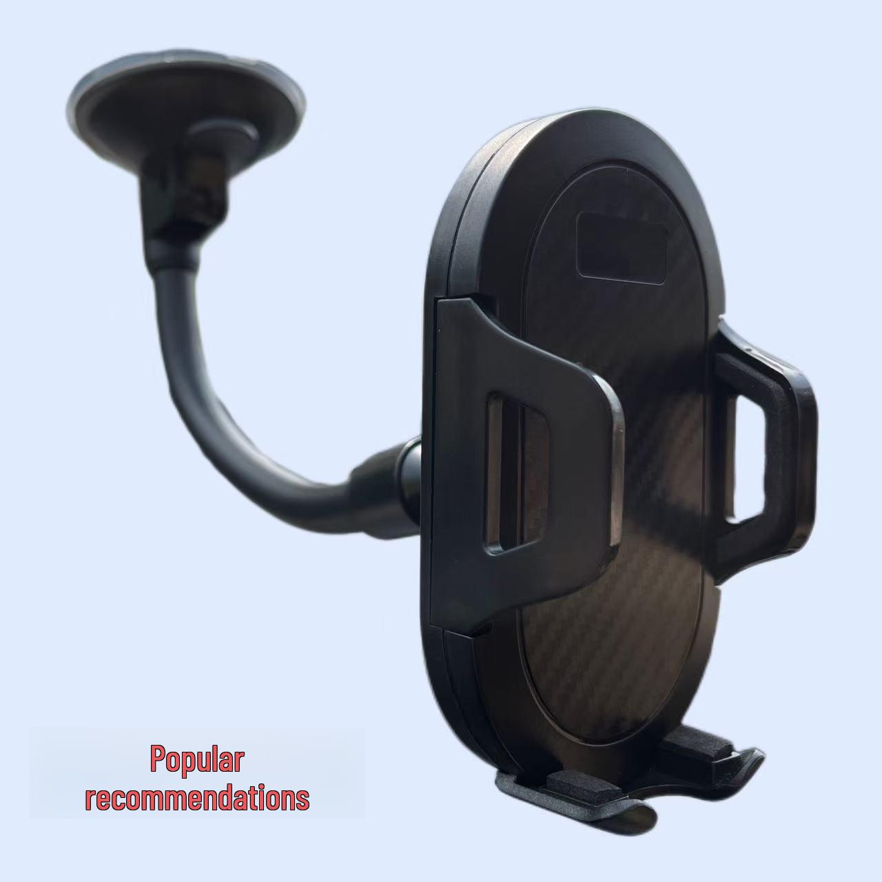 

Гибкий автомобильный держатель для телефона с длинной ручкой и присоской, с функцией автоматической блокировки