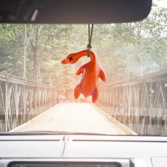 Yousheng Roast Duck Hanging Ornament Car Rearview Mirror Duck Hanging Decoration Resin Animal Figurine Pendant Car Interior Accessories