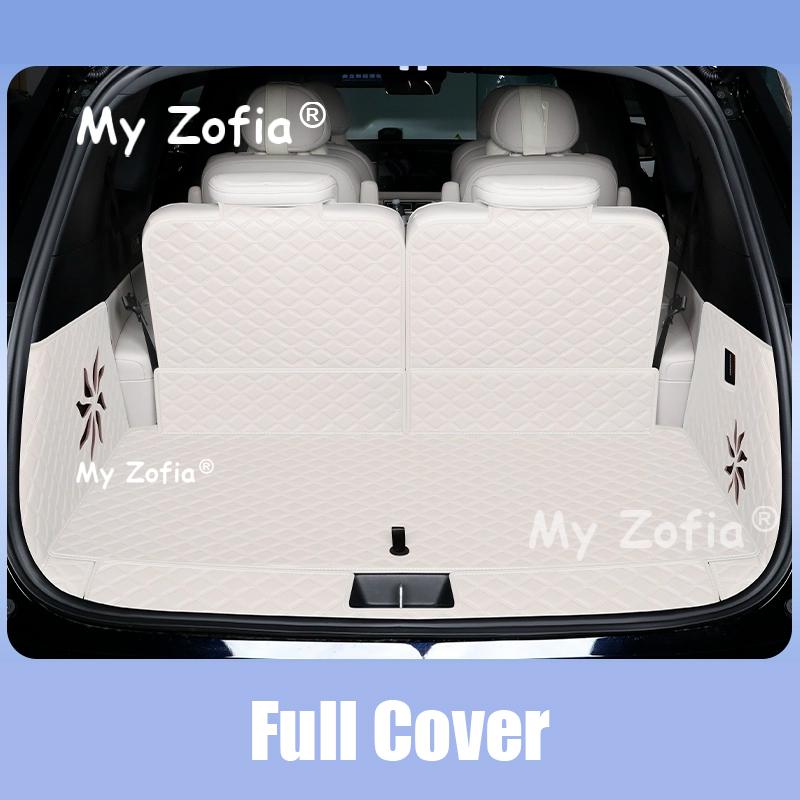 Car Leather Trunk Mats For Deepal S09 2025 2026 Car Trunk Protector Pad Storage Bags Cargo Liner Car Interior Accessories