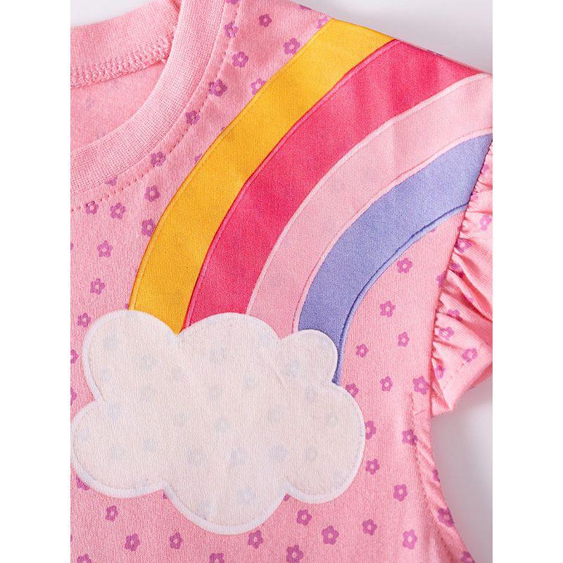 Little Maven Summer Short-Sleeved Girls' Dress Cute European and American Style Children's Dress Export Ready Stock Children's Dress