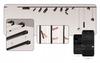 White Horizontal Flush-mounted Angle Connector for 12.5mm Plasterboards for SMART TRACK 48VDC Magnetic Rails