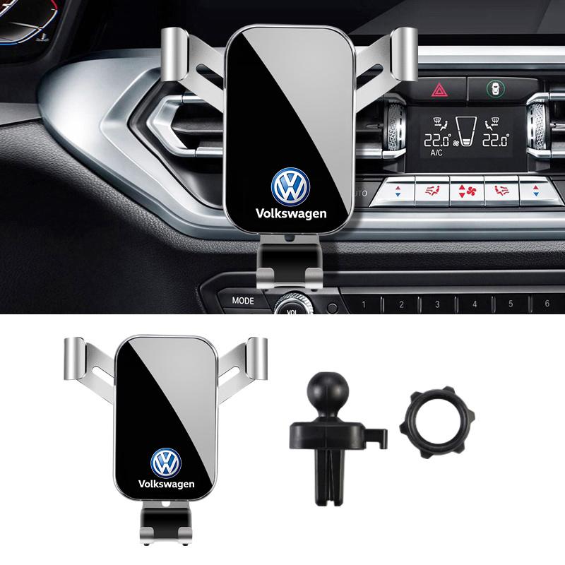 1Pcs Car Phone Holder Air Vent Clip Mount Mobile Cell Stand For VW Golf Tiguan T-Roc Polo Passat ID.4 T-Cross ID.3 Taigo ID.7 zr3