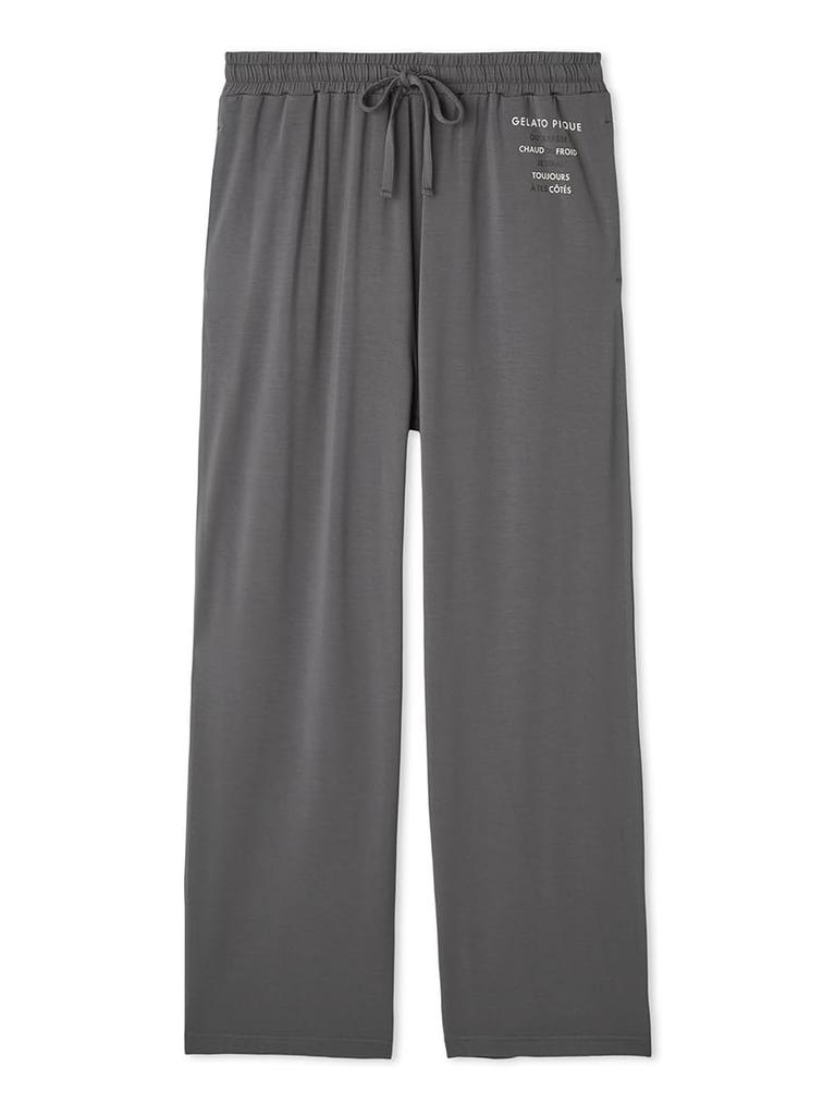 Gelato Pique HOMME Color Long Pants PMCP254966DGRYM One-Point