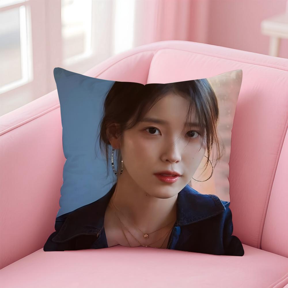 singer versatile IU LLee Jieun Cushion Cover Pillow Case Soft Skin Friendly Fabric Concealed Zipper