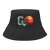 Bucket Hat With "GO" Basketball Print , Sun Cap Trendy Spring Fashion Fishing Hat