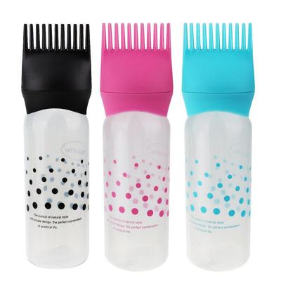 Professional Refillable Hair Dye Applicator Brush Bottle  Colouring Dispensing Comb Salon Dressing Styling Tool