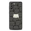 Cat-Stampato Cassa Del Telefono Per Samsung Galaxy S24 S23 Ultra S22 S21 S20 FE 5G S10 S10E S9 Più s8 Molle Del Silicone Nero Della Copertura Del Respingente