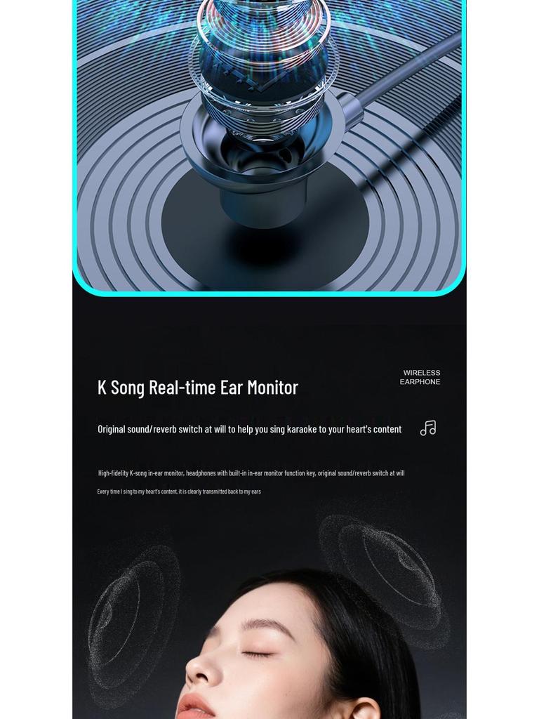 2025 Bluetooth Sports Neckband Earphones with AI, Ultra-Long Battery, High Sound Quality, Large Mirror.