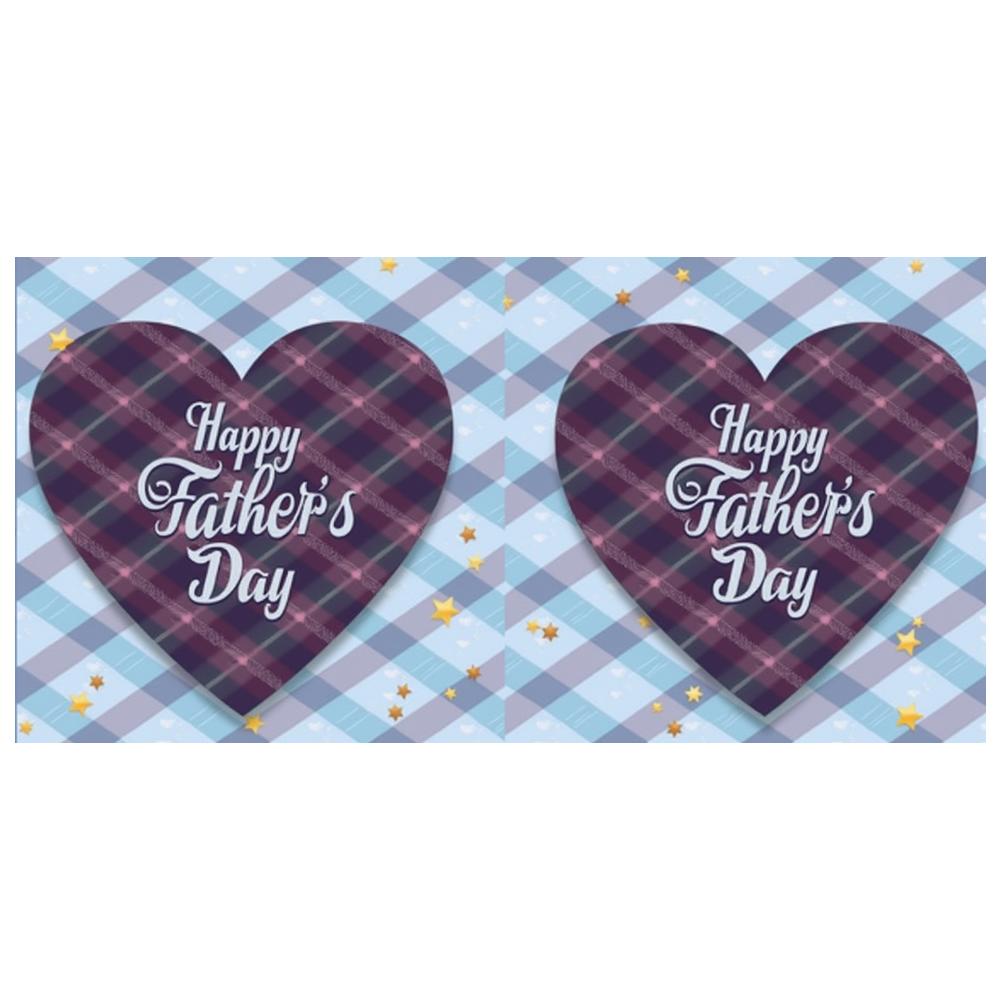 Plaid Pattern Gift Banner Father's Day Decoration Happy Father's Day Banner for  Holiday Celebration Home Decoration Family