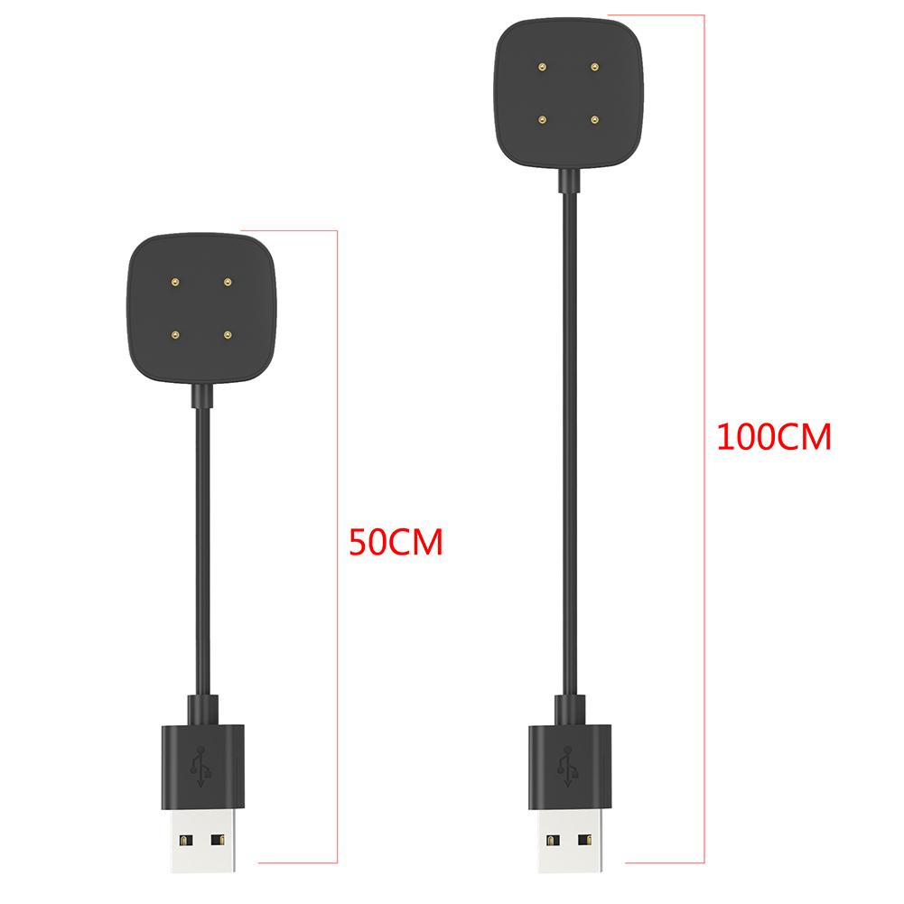 2/1PCS For Fitbit Versa 3 / 4 Smart Watch Replacement USB Charging Cable Adapter For Fitbit Sense 2 Charger Smart Accessories