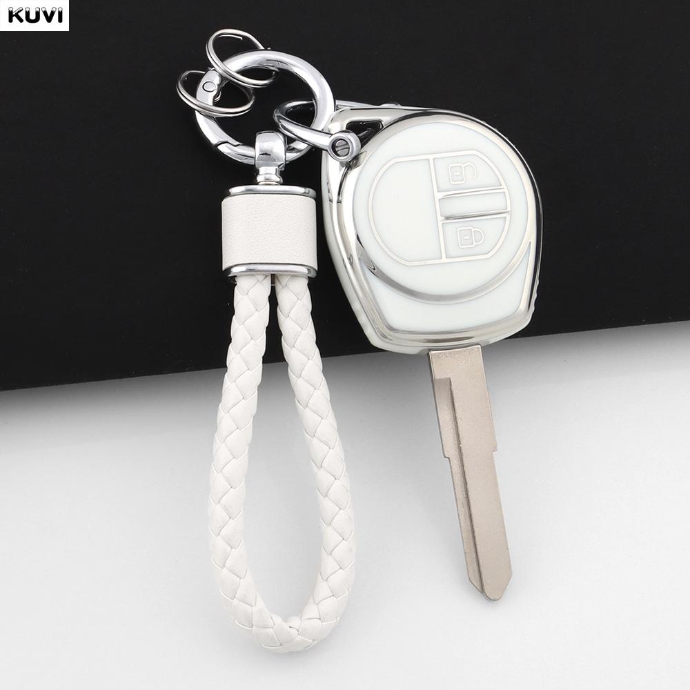 Fashion Tpu Car Key Case Cover For Suzuki Sx4 Window Vitara Amagatarai Swift Grand Liana 2 Buttons Protected Shell Keychain Fob