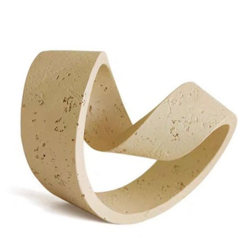 Abstract Ornaments Miniature Creative Sculptures Geometric Ring Art Figurines Aesthetic Living Room Decoration Accessories