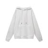 Men Women Warm Fleece Lined Hooded Sweatshirt Set Casual Loose Fit Winter Outfit Pure Color Streetwear