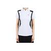 Logo Color Block Short Sleeve Polo Shirt Women Tops GWJT13393-0000