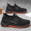 Men New Spring Summer Breathable Fly Knit Sports Casual Shoes, Thin Wear-resistant Safety Protective Work Shoes, Cross-border Footwear