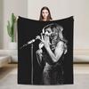 Dalida Soft Warm Blanket  Travel Plush Throw Blanket Fashion Living Room Flannel Bedspread Sofa Bed Cover