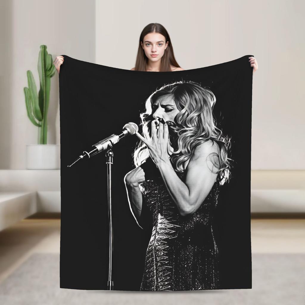 Dalida Soft Warm Blanket Travel Plush Throw Blanket Fashion Living Room Flannel Bedspread Sofa Bed Cover