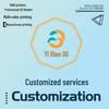 Custom Multi-color 3D Printing for Industrial Parts, Figurines, Models, and Small Batch PETG Material Processing