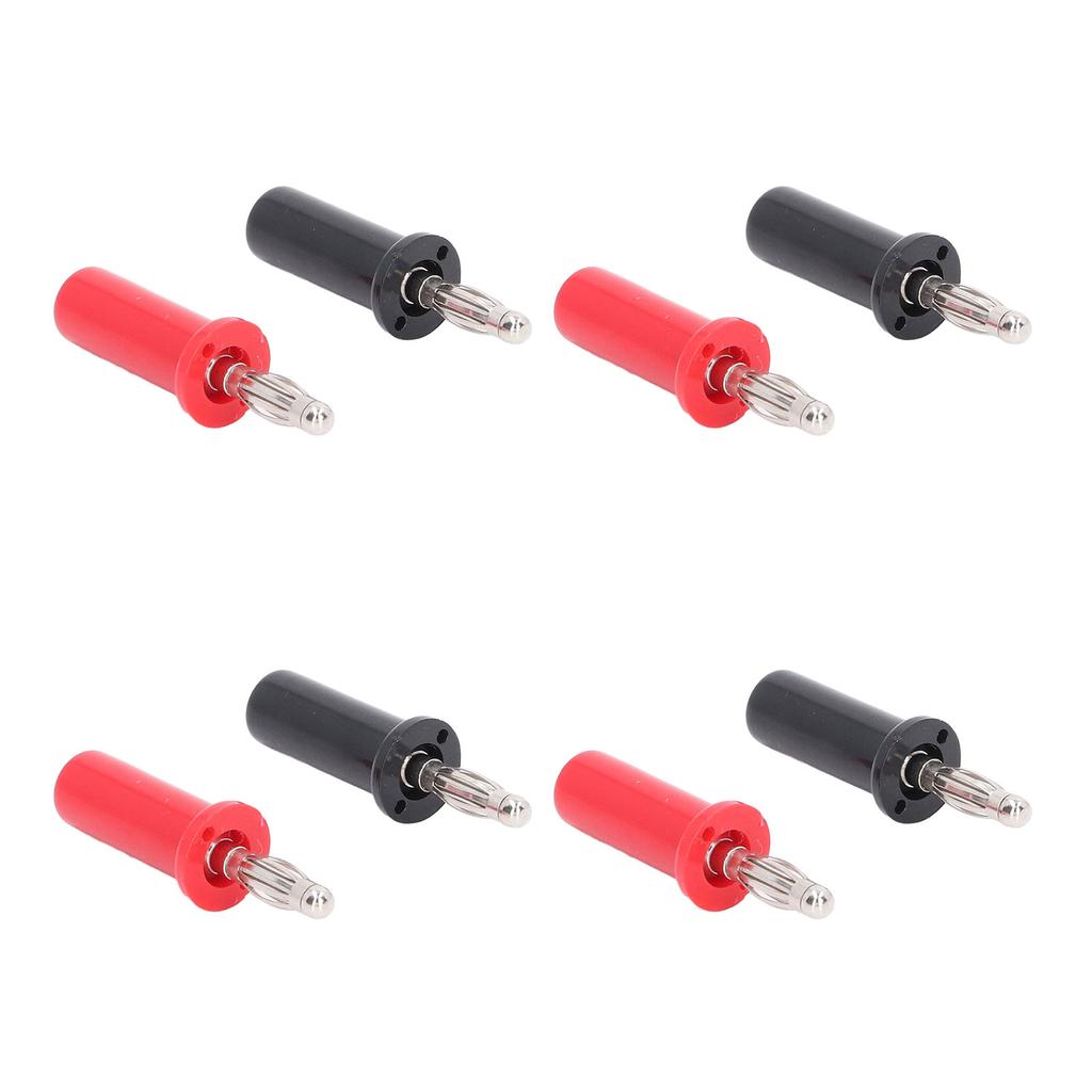 10 Seturi Mufă Banană 4mm Alamă Lipire Conector Tată Tip Lanternă Roșu și Negru J.10013