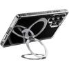 IMCHEN for Samsung Galaxy S25 Ultra Protective Clear Case with Enhanced 360° Swivel Ring Holder, Clear