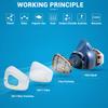 7503  Chemical Respirator Protective Mask Industrial Paint Spray Can Matched with 6000 Filter Anti Organic Gas