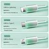 66W Ice Crystal Gradient Three-in-One Fast Charging Cable for Apple 16 & Huawei Type-C Phones