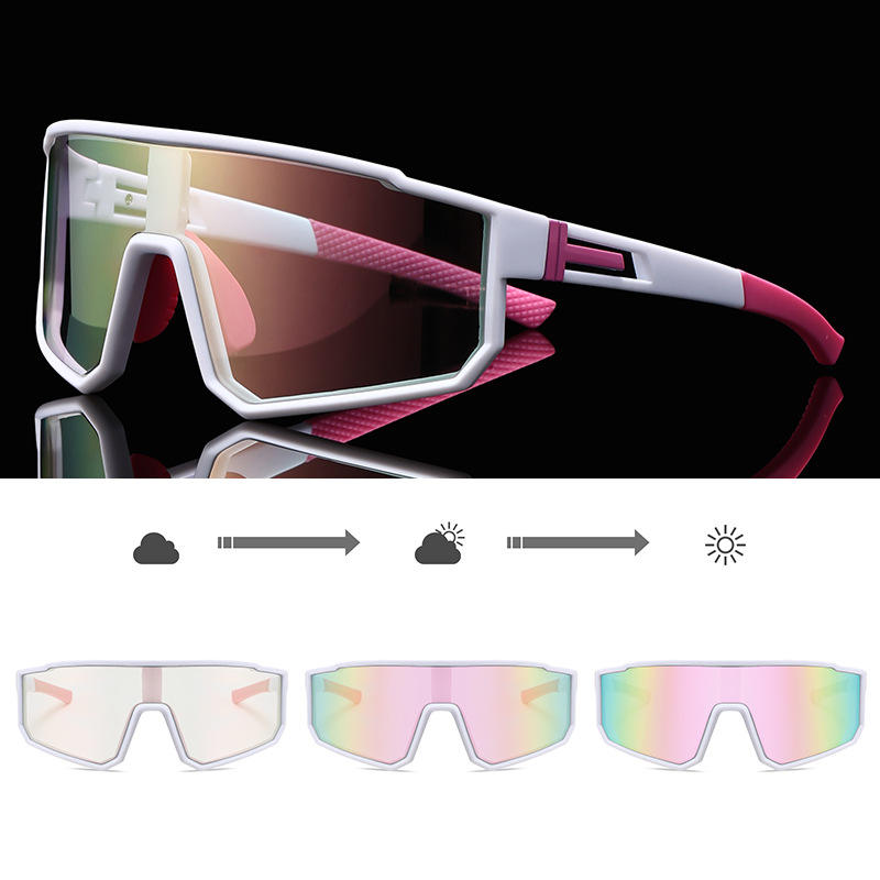 2026 Sports Manufacturers New Hot Selling Sports Motorcycle Windproof Sun Glasses Outdoor Riding Photochromic Sunglasses