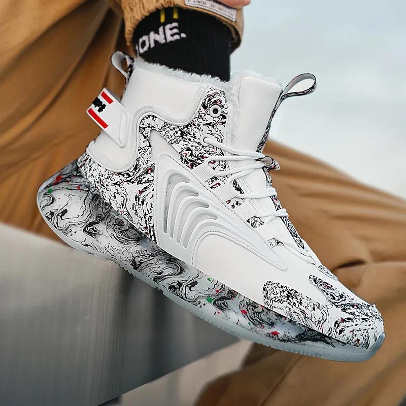 men boots 2024 New Winter Slippers Warm Men Shoes Waterproof Non-Slip Plush Sneakers Male tenis shoes Boots Men Sneakers Winter