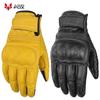 Motorcycle Rider Retro Anti-Drop Four Seasons Leather Road Bike Riding Gloves