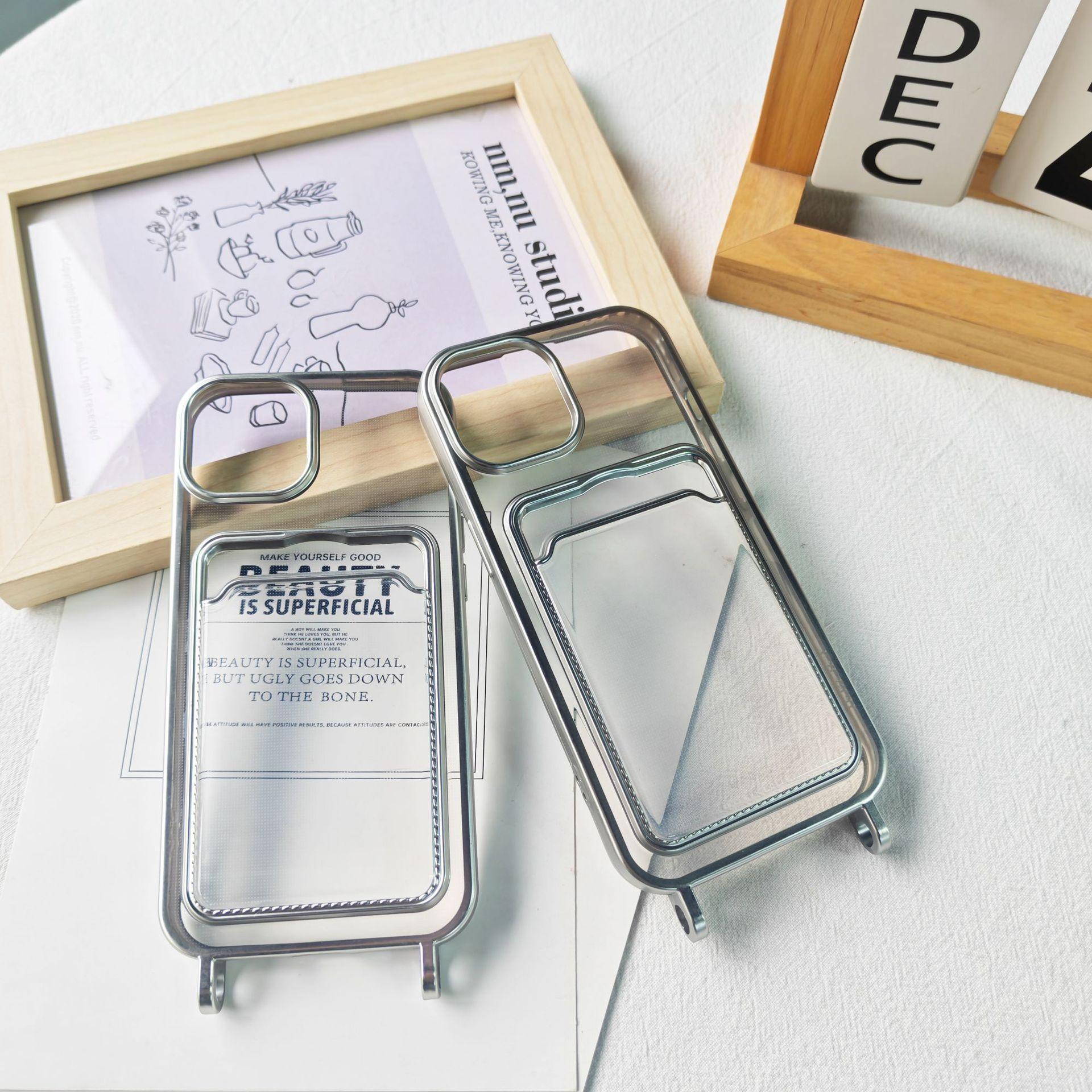 Card Holder Phone Case iPhone 14 Pro Max Apple 13 Phone Case 12 Niche 11 New Model XS Creative Style Apple11