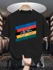 Road Cycling Bike Print Unisexs Crew Neck T Shirt Color Block Stripes Simple Graphic Short Sleeve Casual Cotton Trendy Street Tees
