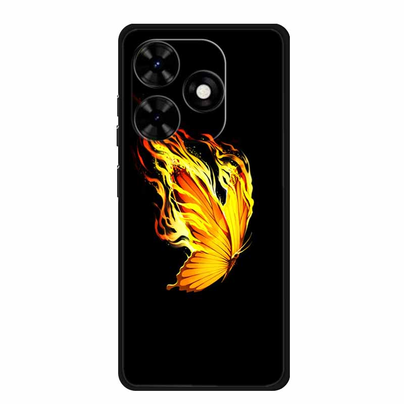 Case For Tecno Spark Go 2024 Animals Painted TPU Silicone Soft Phone Cover for Spark Go2024 BG6 Protector Wolf Shockproof Para