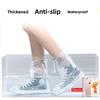 1 Pair Waterproof Shoe Covers Non Slip Reusable Overshoes for Rain Snow PVC Silicone Sole Protectors Doorbell Rain Cover