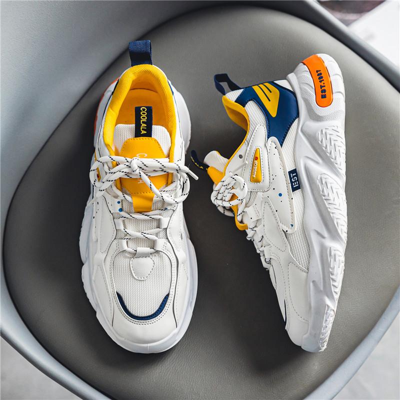 2024 New Shoes Sneakers Spring Breathable Clunky Sneakers Men's Low Top Sports Shoes Casual Shoes Men's Shoes White Shoes Tênis