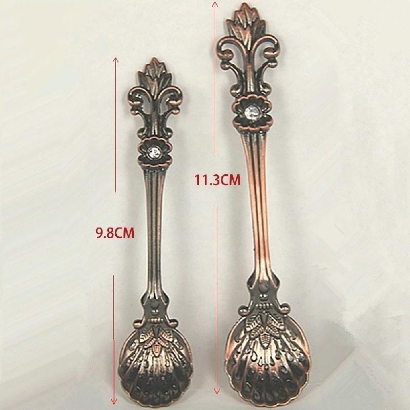 4 PCS/SET Retro Coffee Spoon Dessert Spoon Creative Mixing Spoon Arabic Style LS