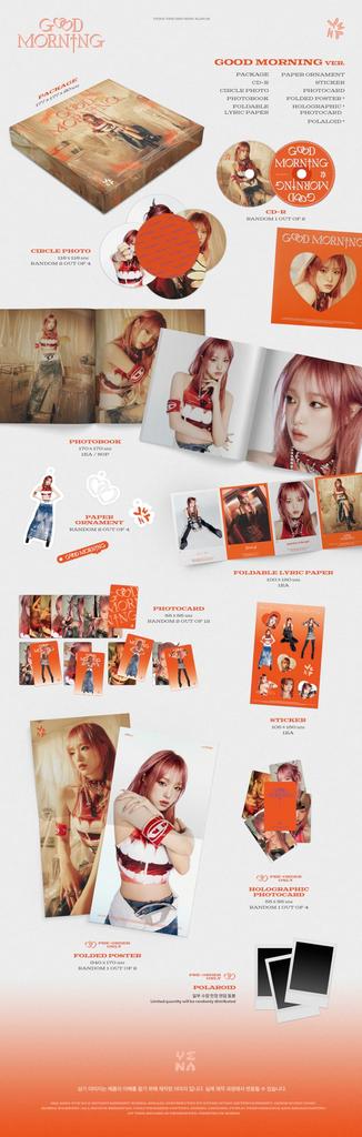 YENA 3rd Mini Album Good Morning - (Korean Edition)