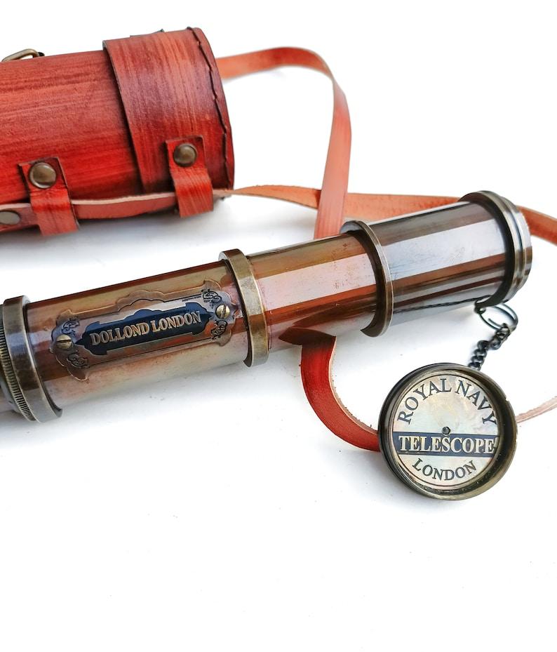 Engraved Telescope, Pirates Spyglass, Boating Gift, Graduation Gifts , Anniversary Gift For Husband, Handheld