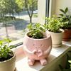 3D Printed Plant Pot Stylish Design Desktop Decoration Novelty Flowerpot  Office