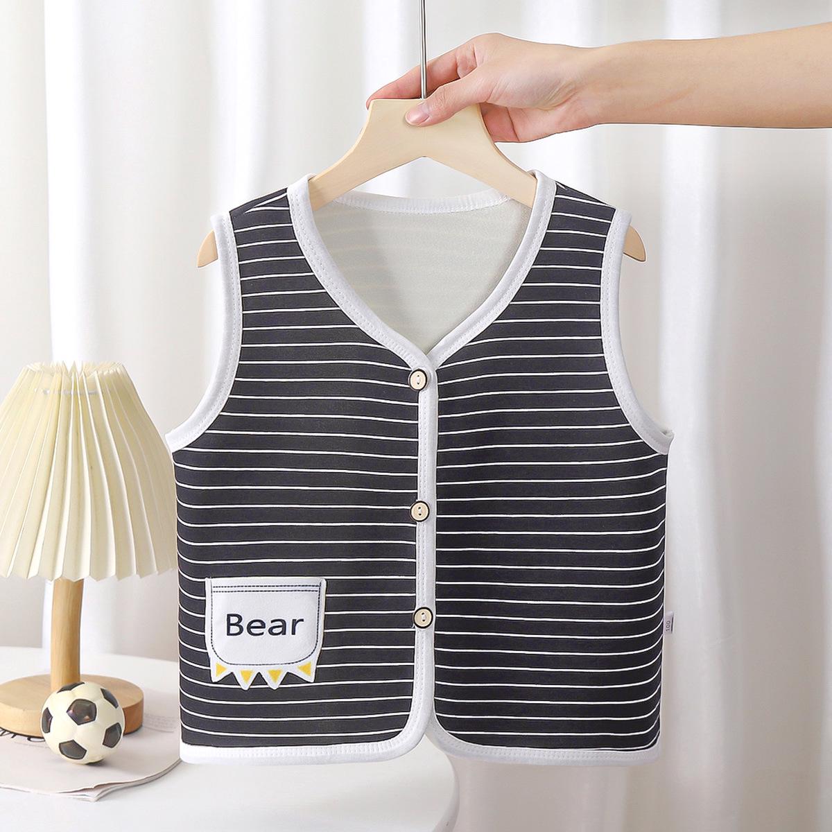 

Children s Fleece Vest: Warm, Thickened Sleeveless Cardigan for Boys and Girls 100cm fits 90-100cm