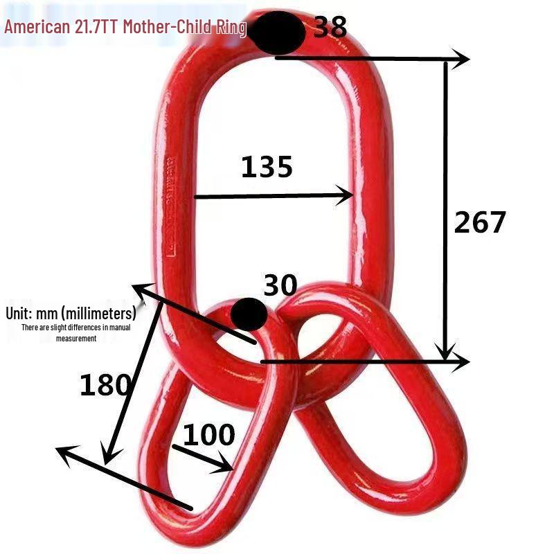 Heavy-Duty Oval Lifting Ring 2-100T for Rigging and Hoisting 