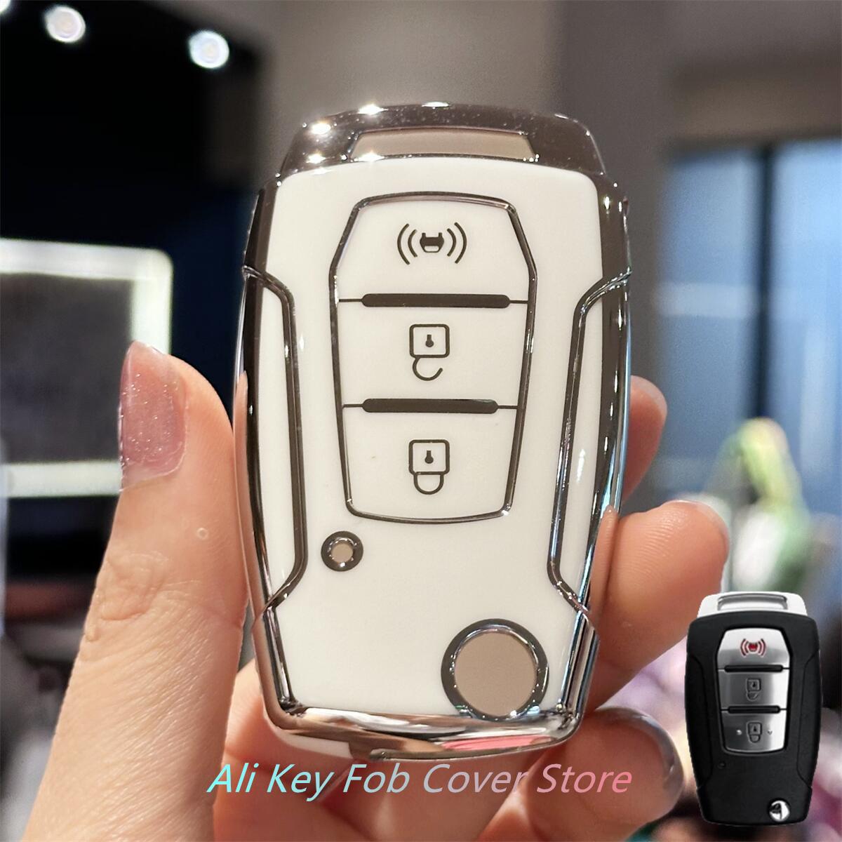 

Key Fob Cover Keyring Car Keychain For Korean Ssang Yong Kyron 2 Sanka Actyon Korando Tivoli белый