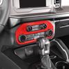 Red Air Conditioner Switch Control Panel Cover Trim Bezels For Ford Bronco +