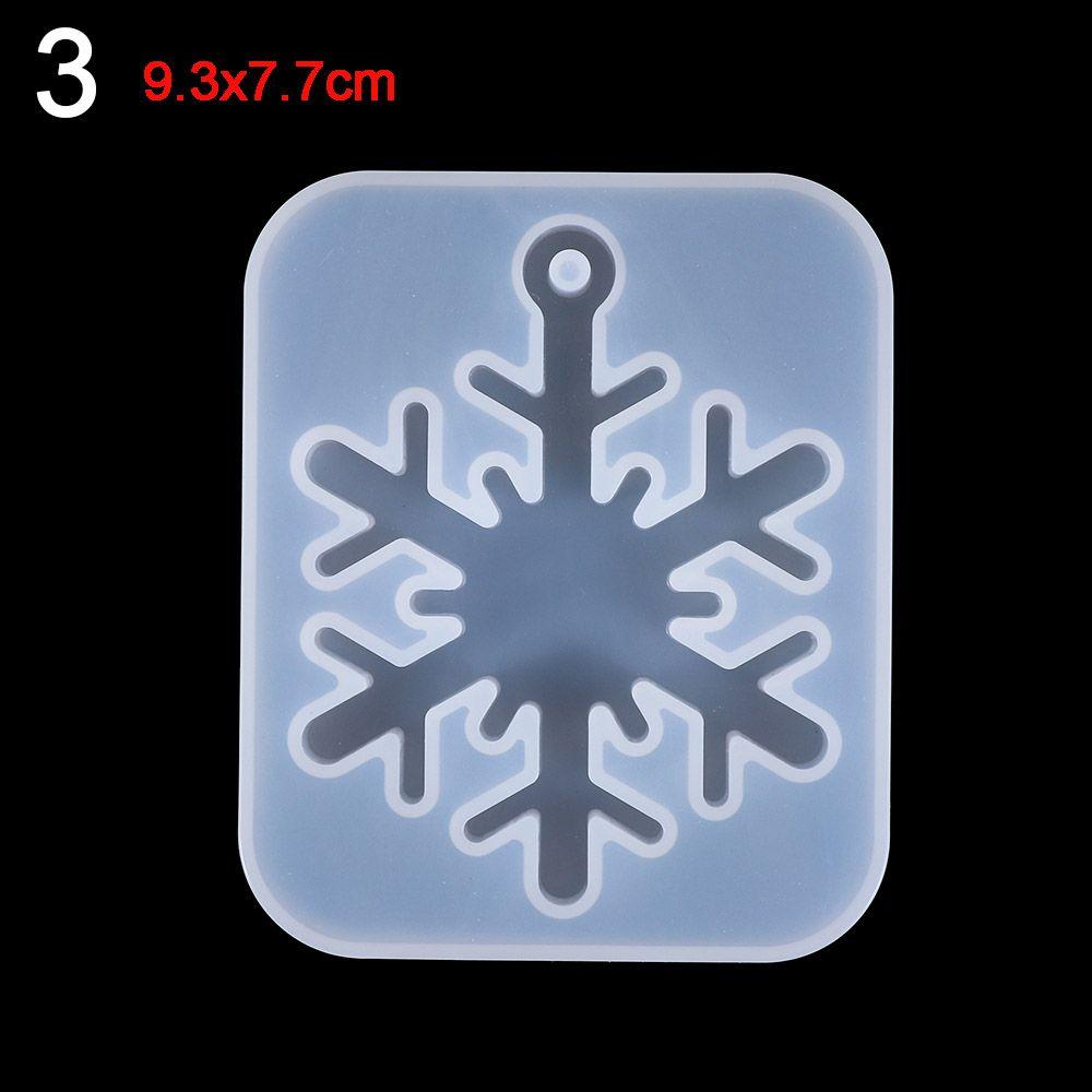 Jewelry Crafts Home Decoration Snowflake Resin Molds Silicone Pendant Epoxy Resin Mold Christmas Gift